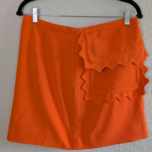 Victoria Beckham for Target Dresses & Skirts - Victoria Beckham x Target Orange Mini Skirt Size M Back Zip